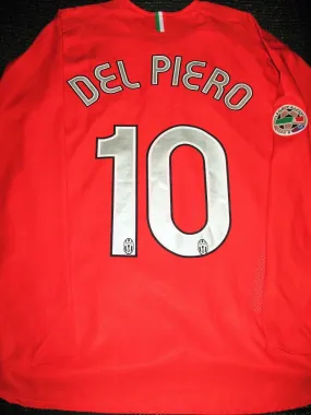 Del Piero Juventus Nike 2006 2007 MATCH WORN SERIE B Jersey Shirt Maglia L