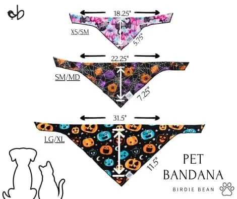 Dex Glow in the Dark Bamboo Dog Bandana