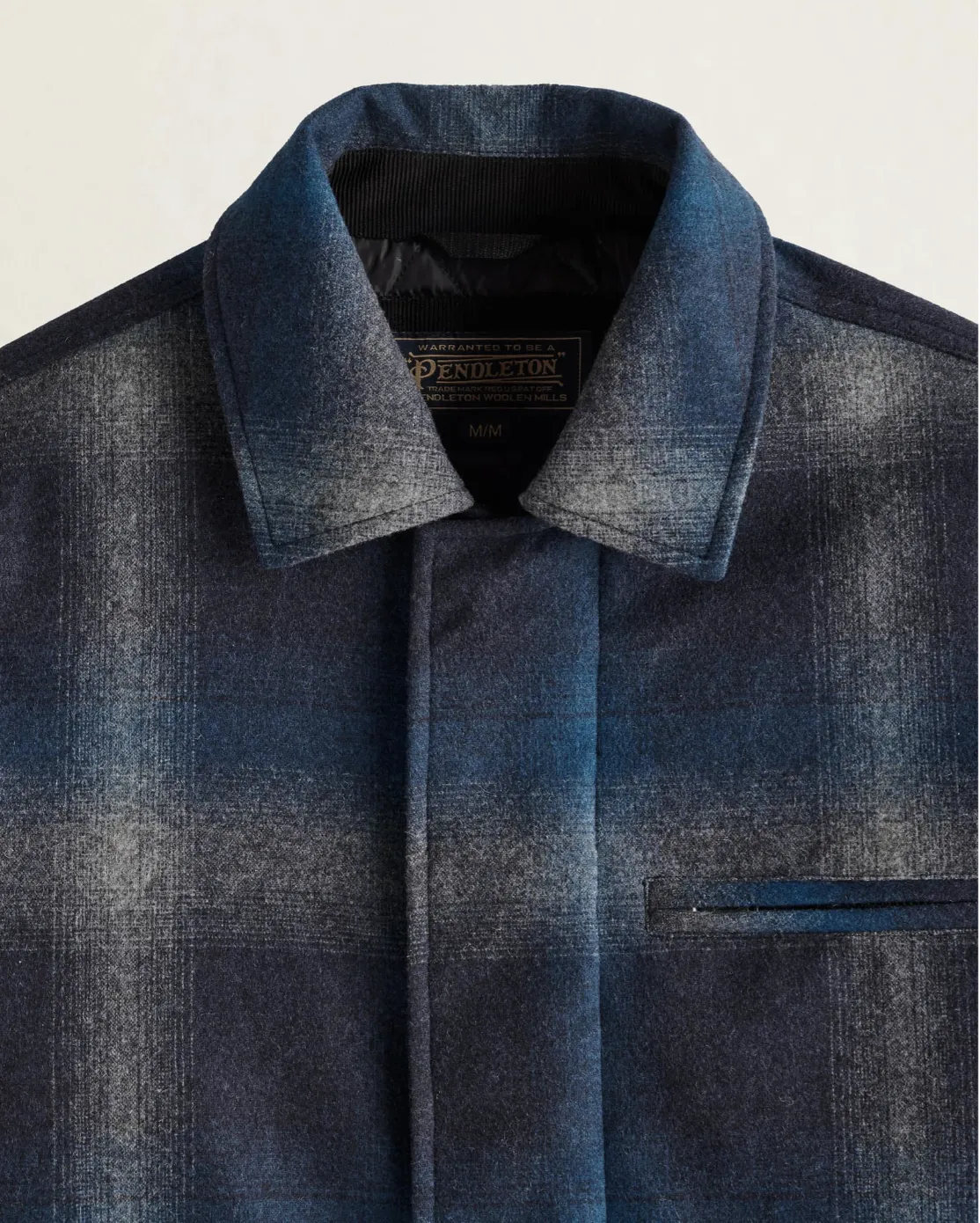 Eugene - Field Jacket<br>Grey Blue Plaid