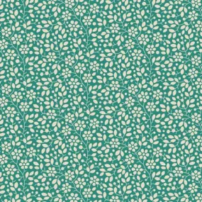 Fabric CLOUDPIE TEAL GREEN from Tilda, Cloudpie Blenders for Pie in the Sky Collection, TIL110069-V11