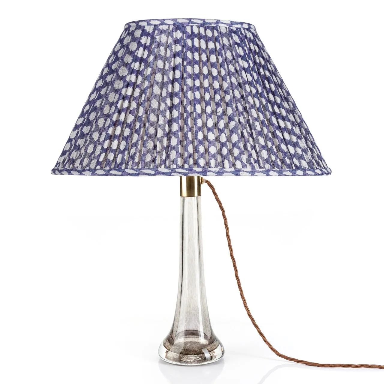 Fermoie Lampshade in Indigo Wicker