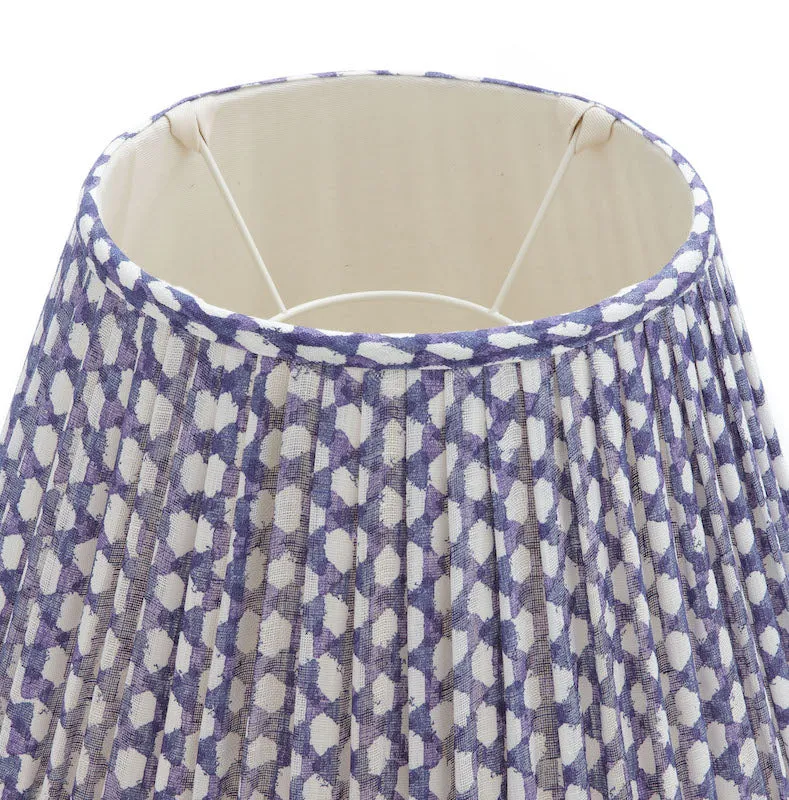 Fermoie Lampshade in Indigo Wicker