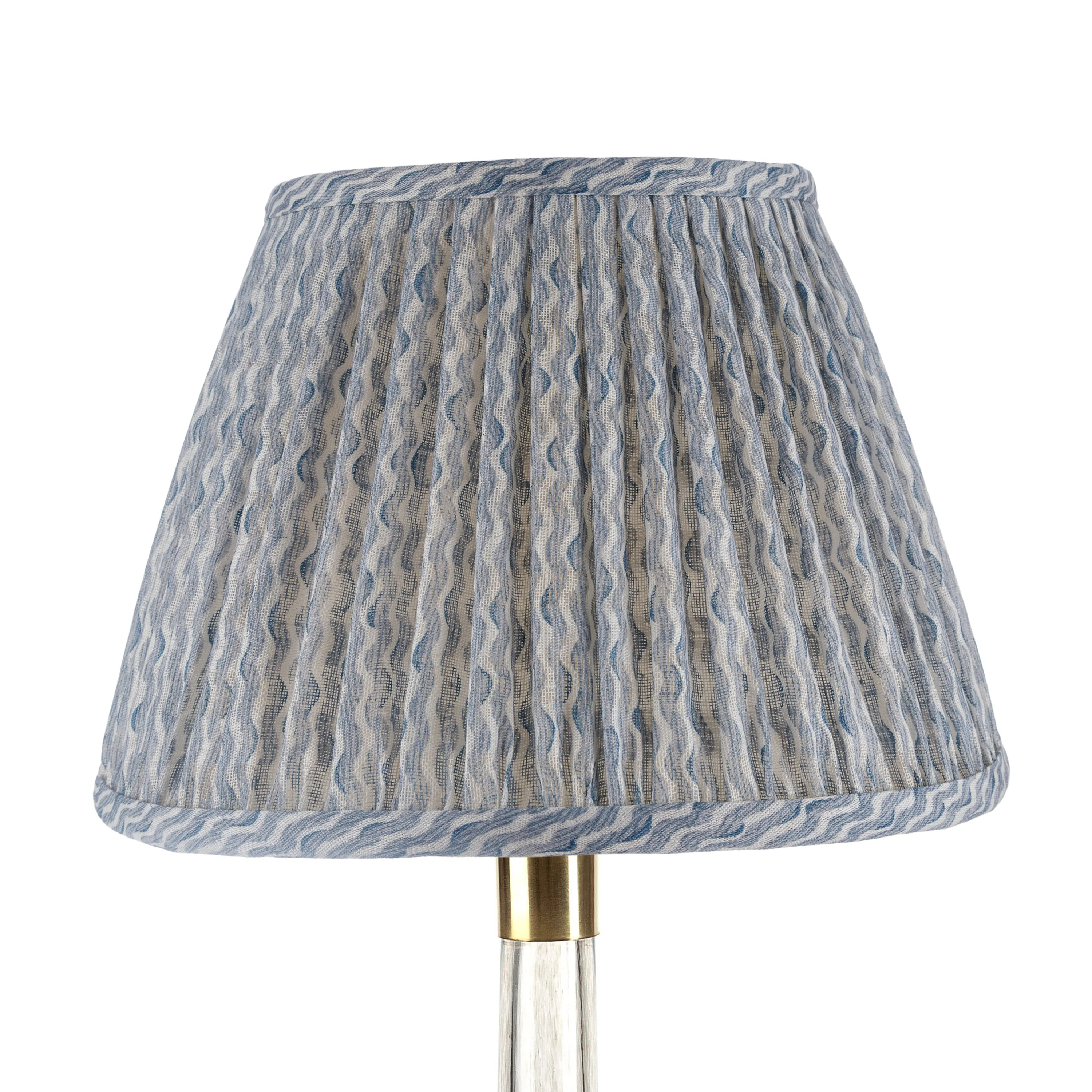 Fermoie Lampshade in Light Blue Popple