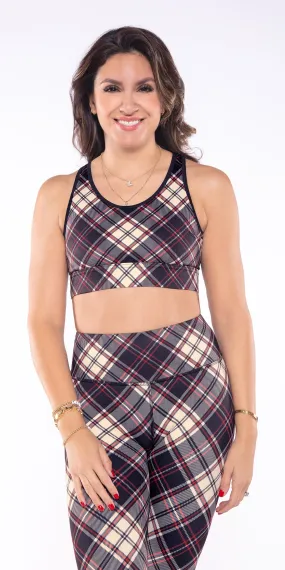 Fireside Plaid - Classic Sports Bra [Final Sale]