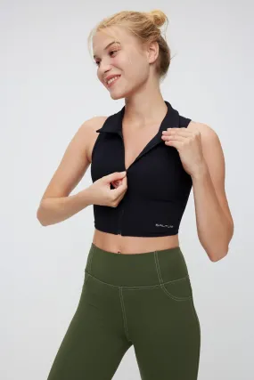 FlexEase™ Women's Collared Crop Tops