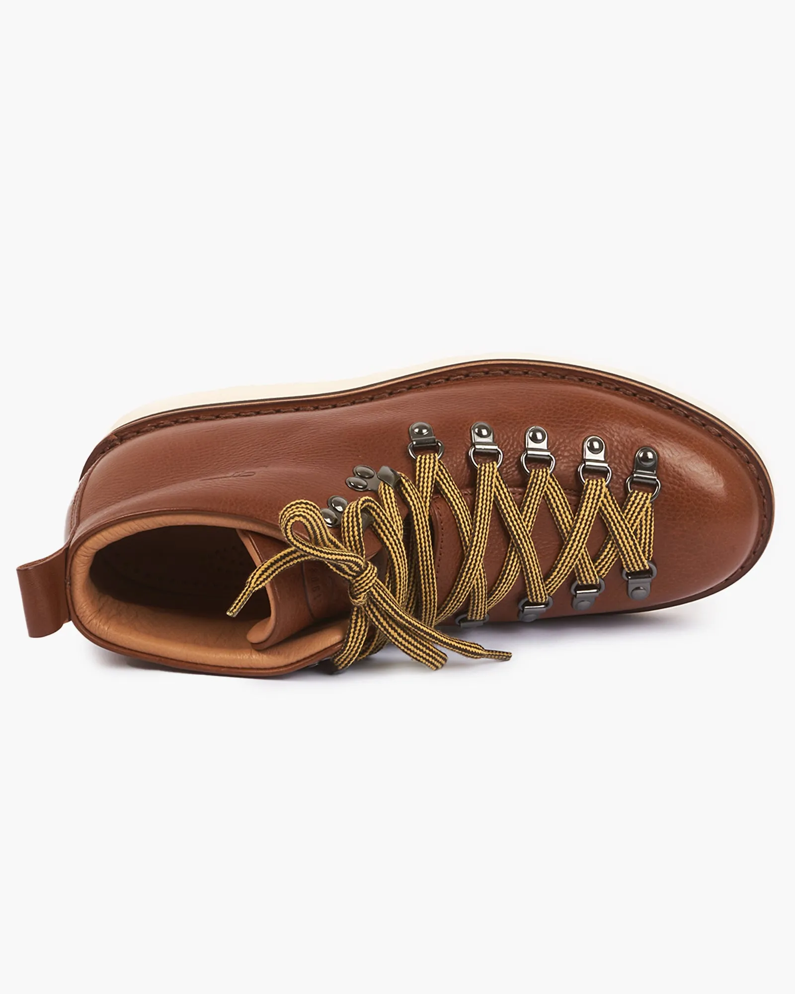 Fracap M120 Magnifico Leather Boots - Brandy / White Cristy Sole