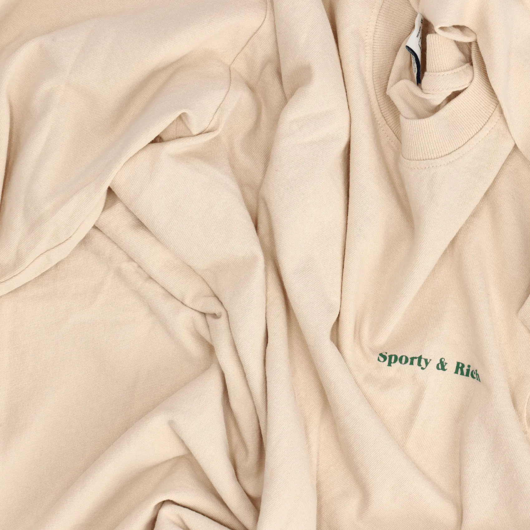 Fun Log Long Sleeve - Cream Puff/Forest Green