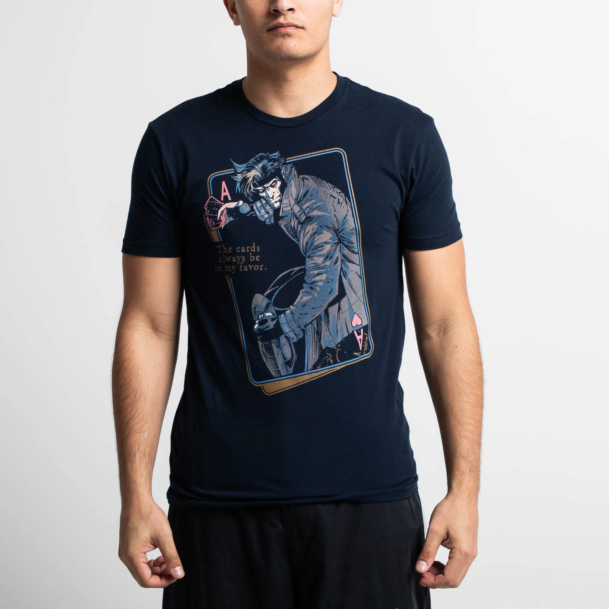 Gambit Ace Of Hearts Navy Tee