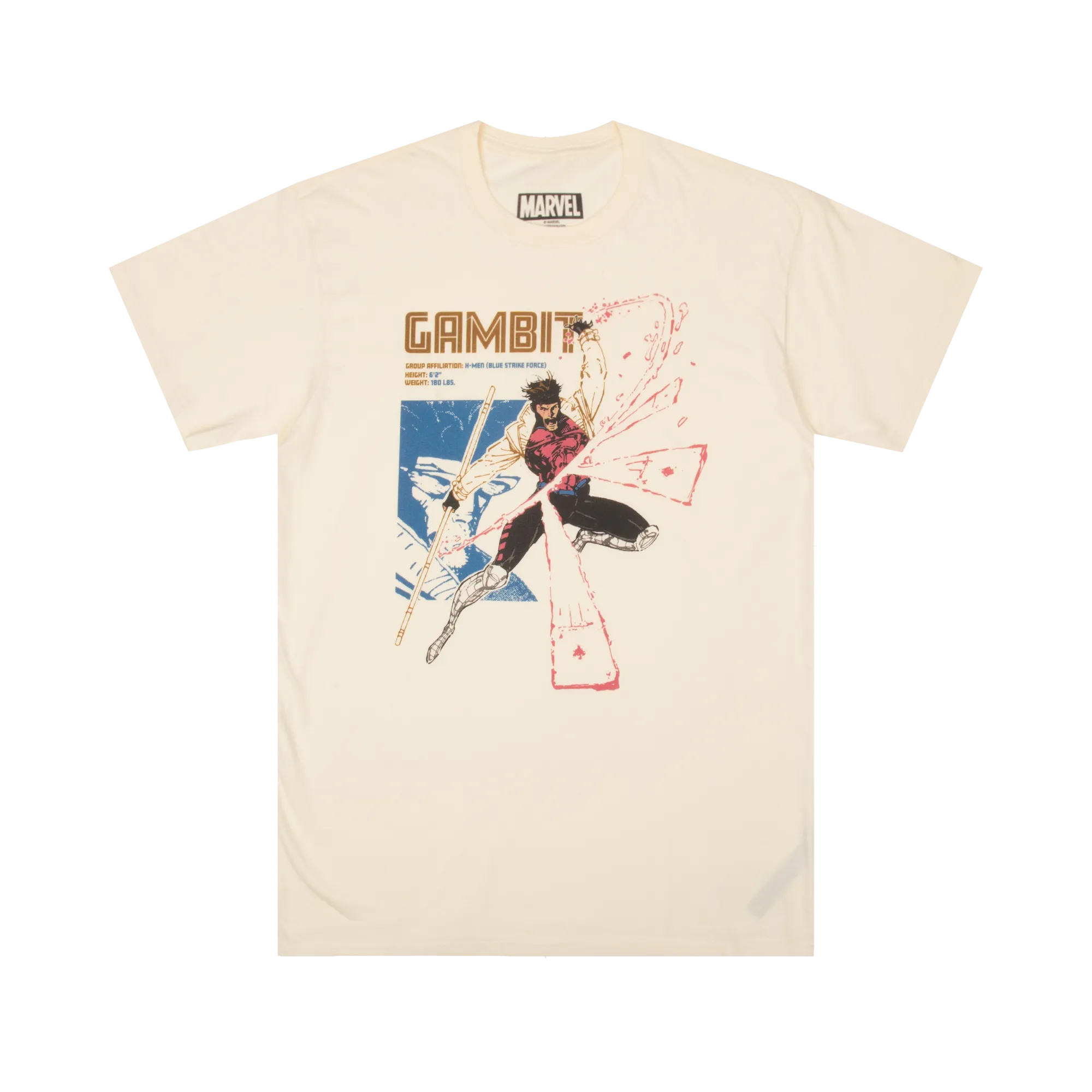 Gambit Throwing Cards Natural Tee