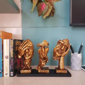 Golden Colour - Stylish Gandhi Men - Table Decor