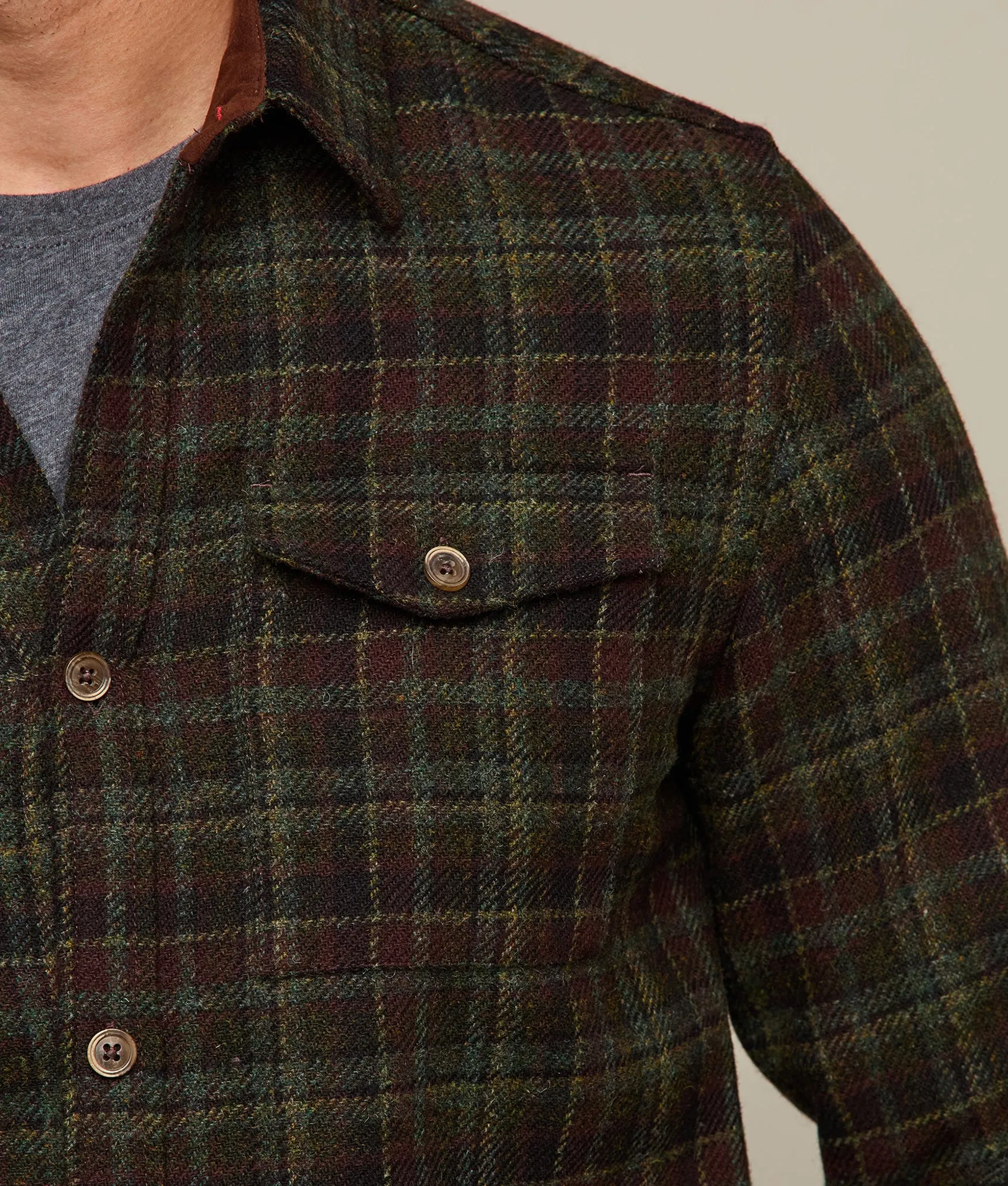 Gordy Chore Coat :: Olive Plaid