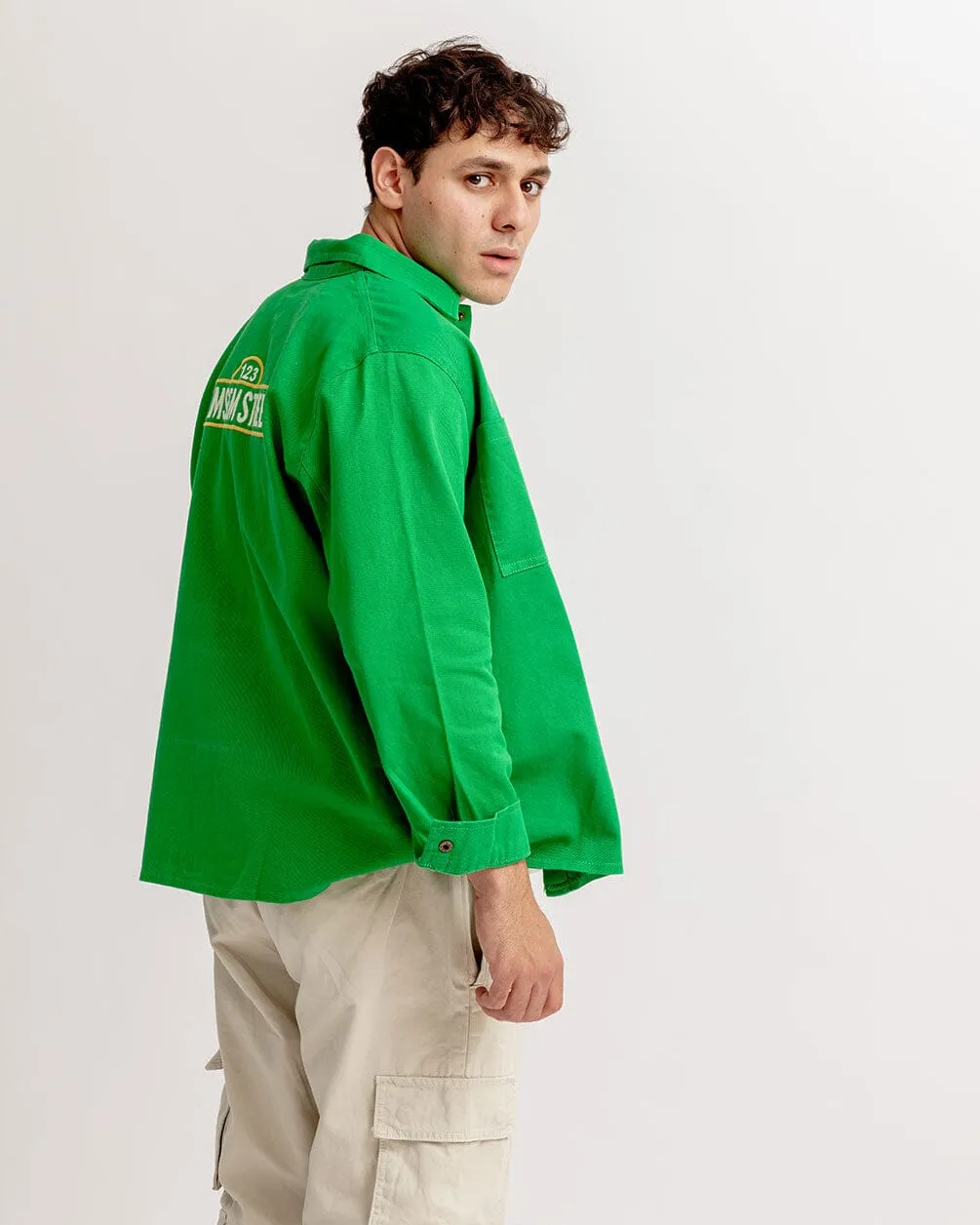 Green Overshirt Jacket