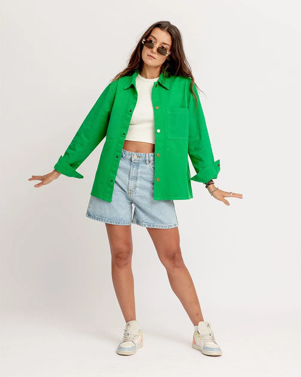 Green Overshirt Jacket