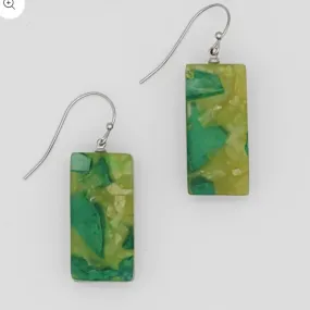 Green Vega Earrings by Sylca