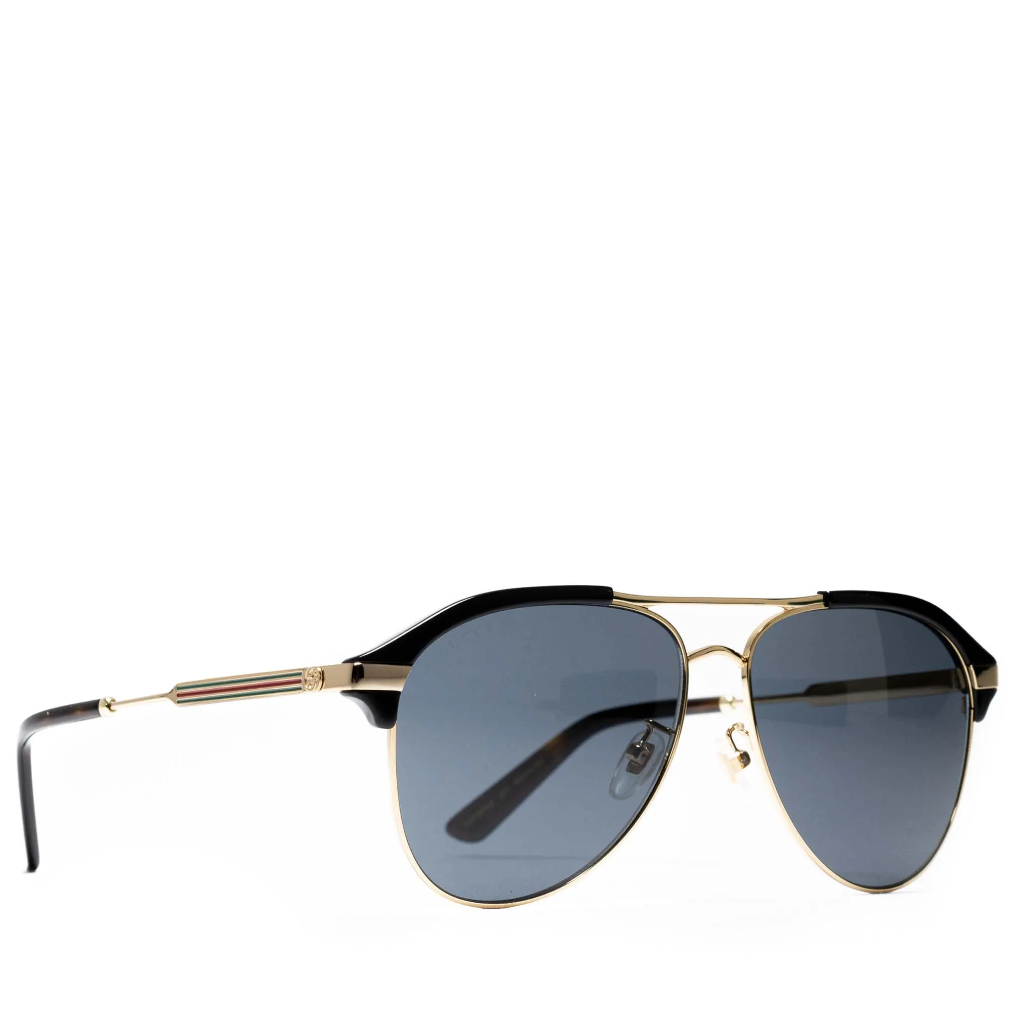 Gucci Avaiator Sunglasses - Black/Gold