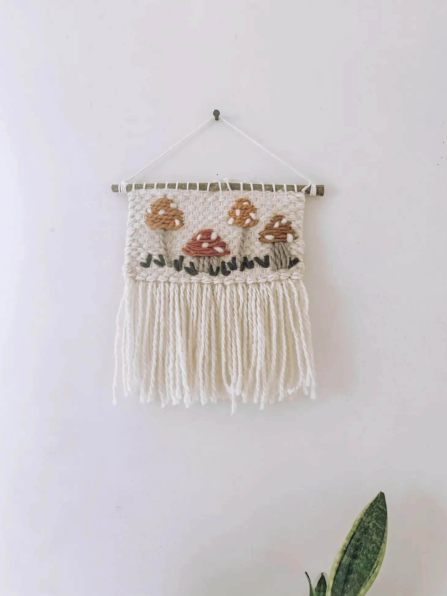 Handmade Mushroom Wall Hanging