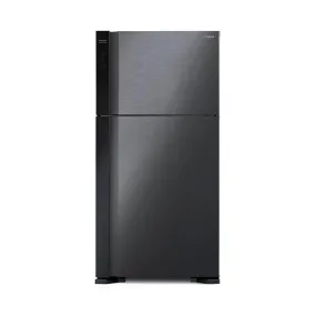 Hitachi R-V660P7M-1 BBK Fridge 2 Doors G565L Inverter Stylish Series Brilliant Black