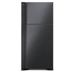 Hitachi R-V710P7M-1 BBK Fridge 2 Doors G601L Inverter Stylish Series Brilliant Black