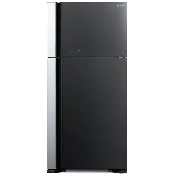 Hitachi R-VG710P7M-1 GGR Fridge 2 Doors G601L Inverter Glass Grey