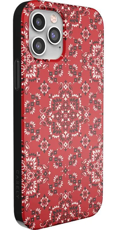 I'm with the Band | Red Bandana Print Case