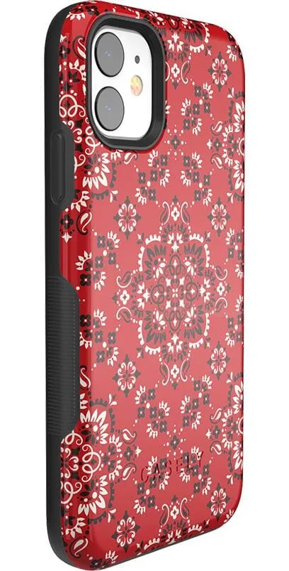 I'm with the Band | Red Bandana Print Case