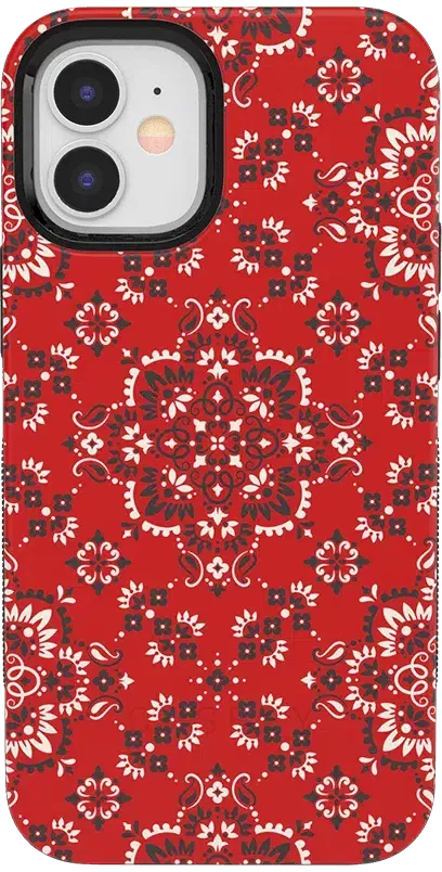 I'm with the Band | Red Bandana Print Case