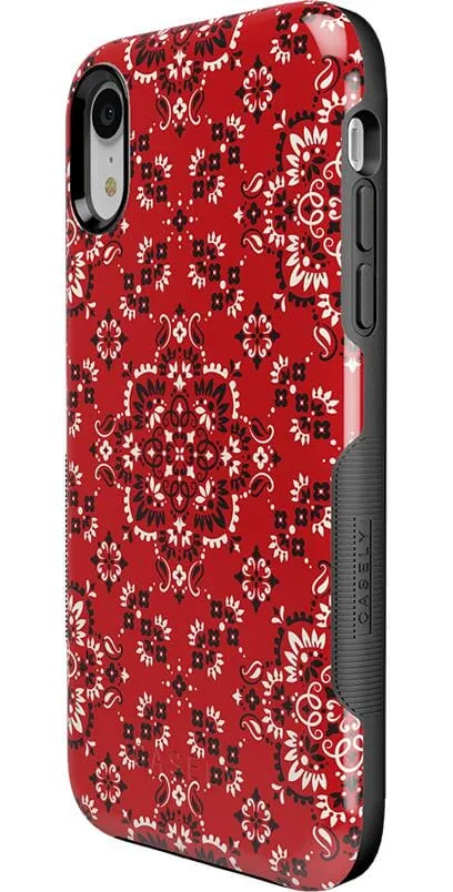 I'm with the Band | Red Bandana Print Case