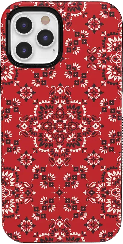 I'm with the Band | Red Bandana Print Case