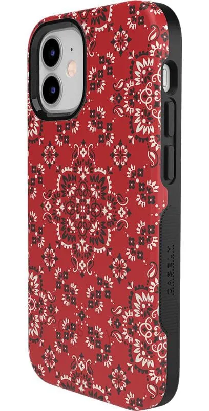 I'm with the Band | Red Bandana Print Case