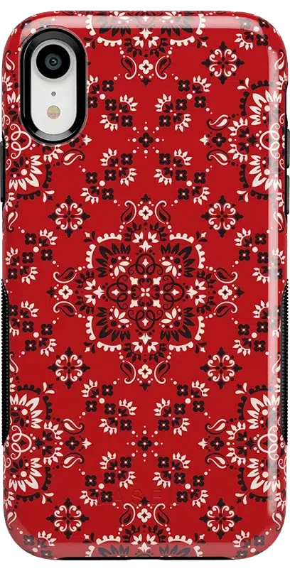 I'm with the Band | Red Bandana Print Case