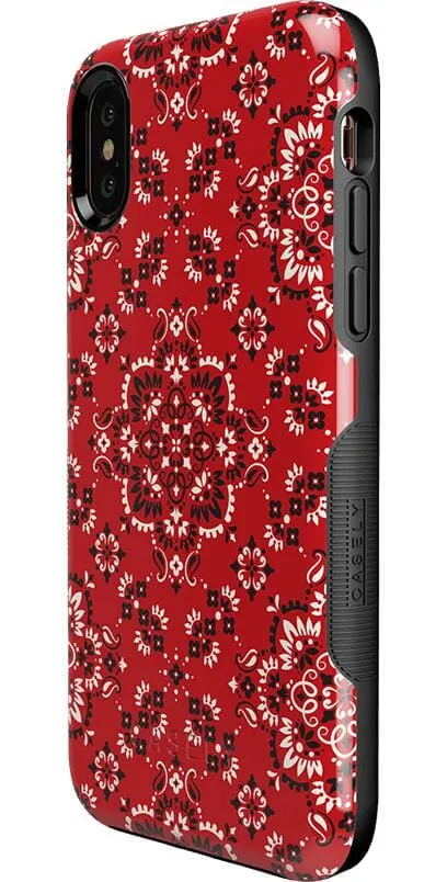 I'm with the Band | Red Bandana Print Case