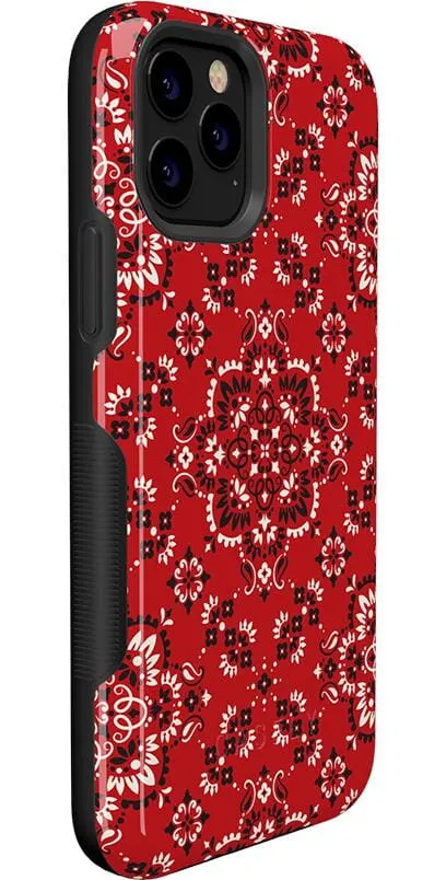 I'm with the Band | Red Bandana Print Case