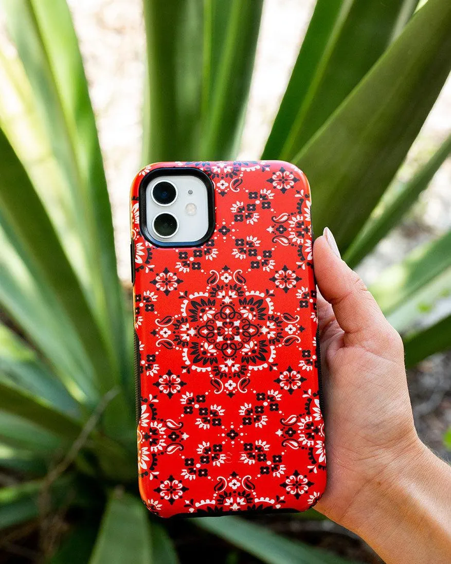 I'm with the Band | Red Bandana Print Case