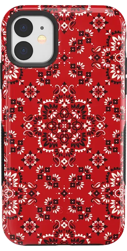 I'm with the Band | Red Bandana Print Case