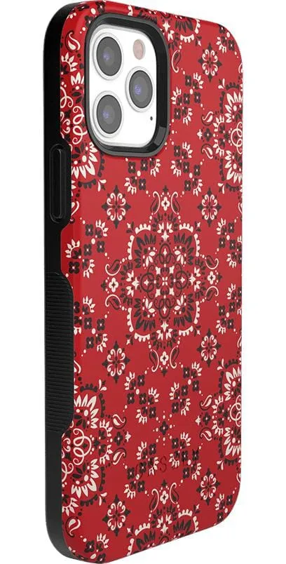 I'm with the Band | Red Bandana Print Case