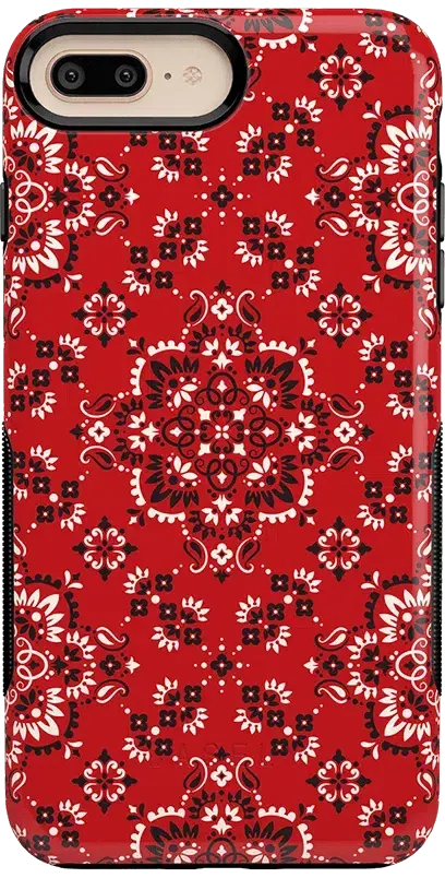 I'm with the Band | Red Bandana Print Case