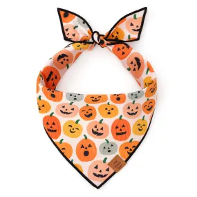 Jack-o’-Lanterns Reversible Dog Bandana