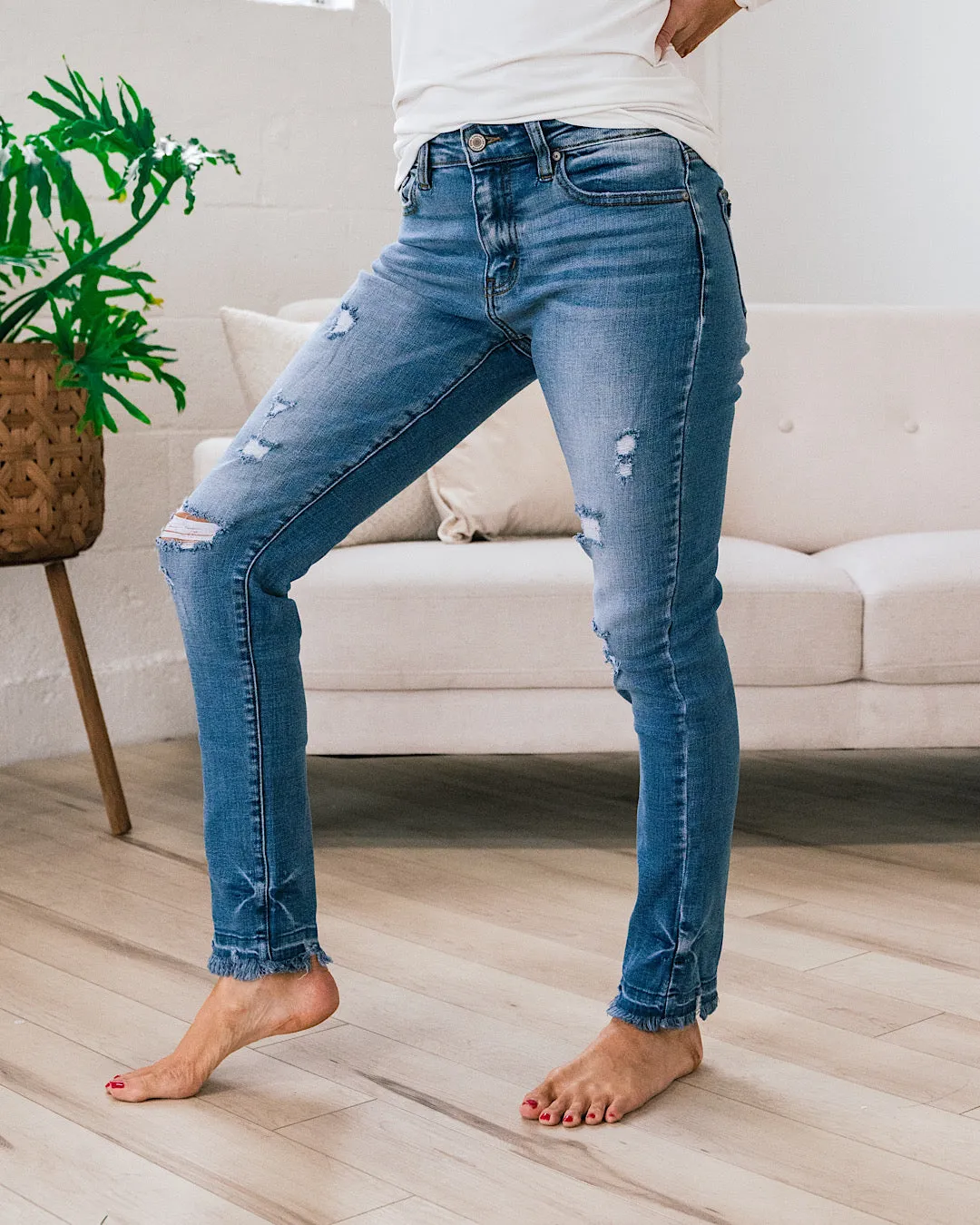 KanCan Blaire Released Hem Distressed Skinny Jeans FINAL SALE