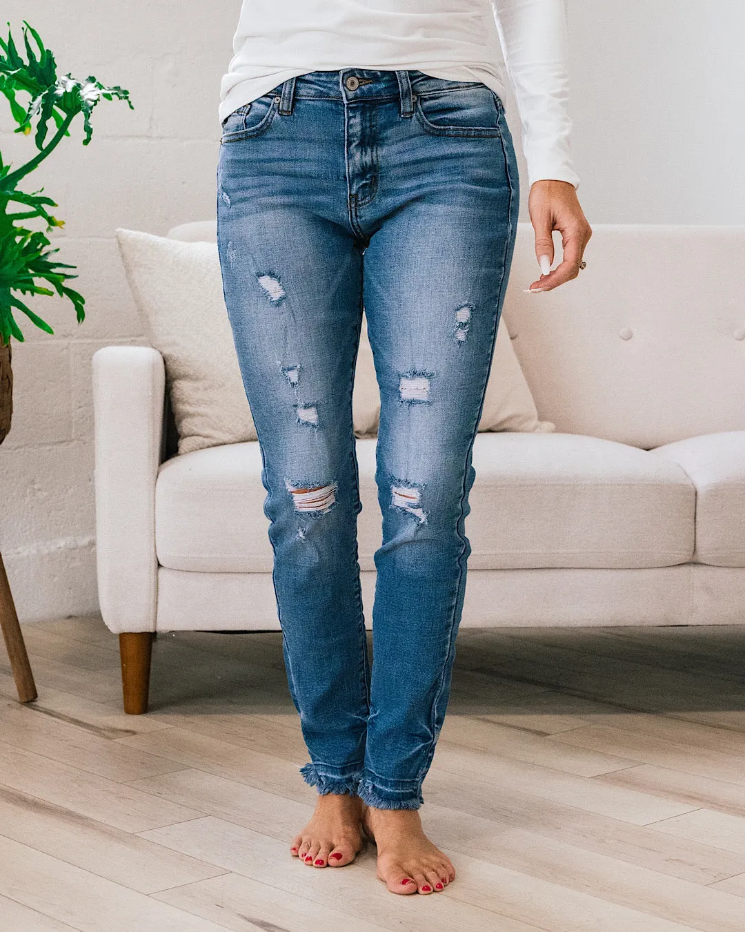 KanCan Blaire Released Hem Distressed Skinny Jeans FINAL SALE