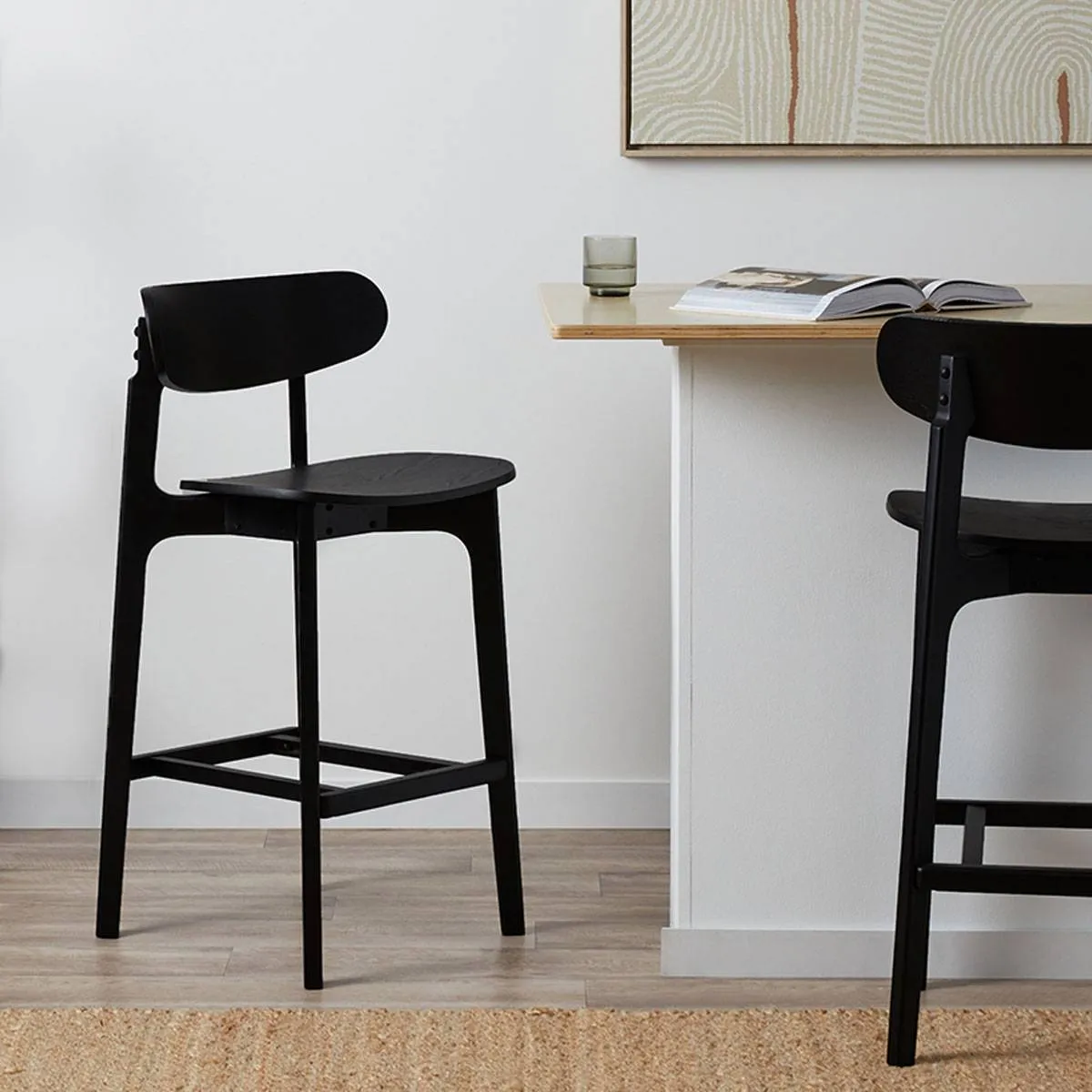 Leon Bar Stool - Black