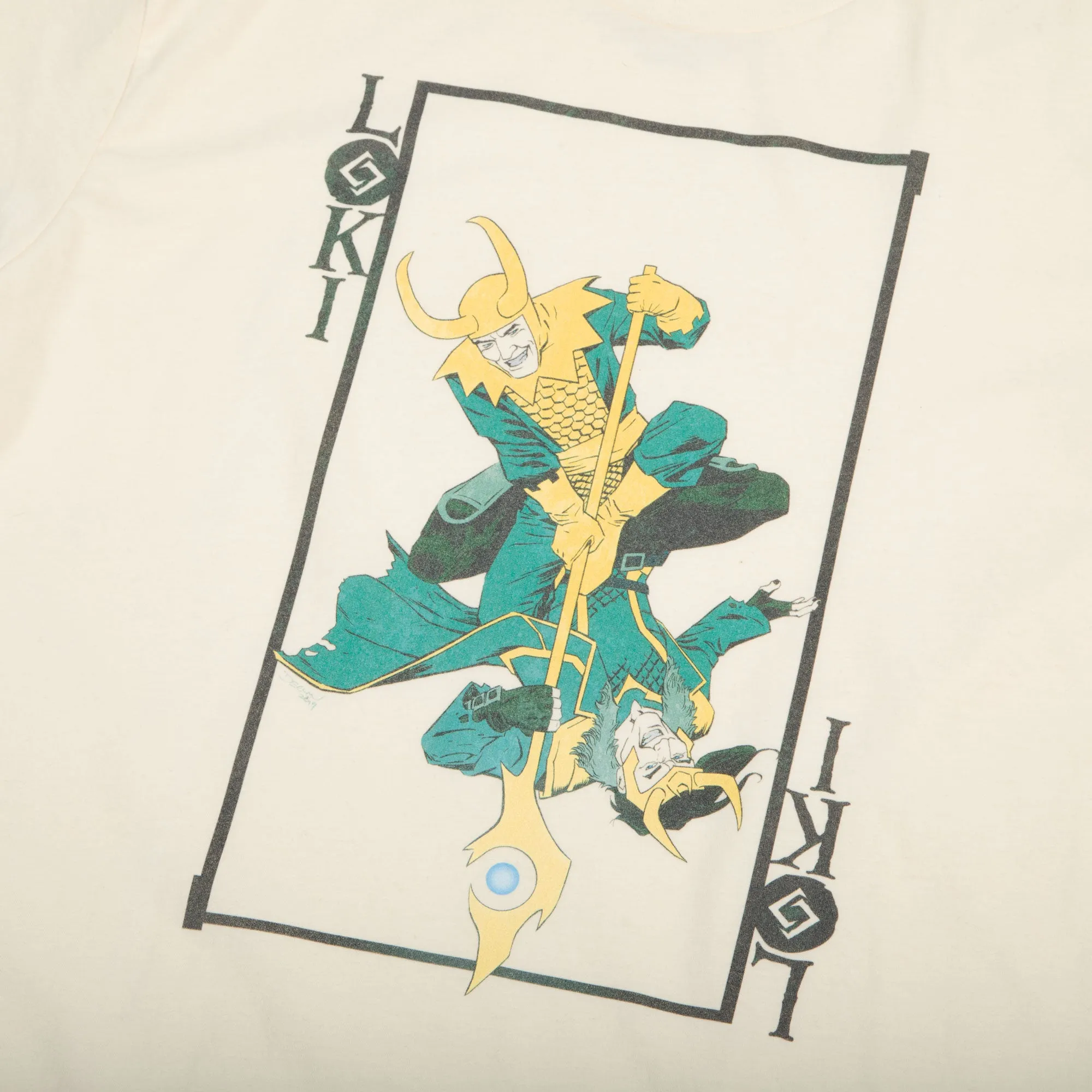 Loki Marvel Universe Card Natural Tee