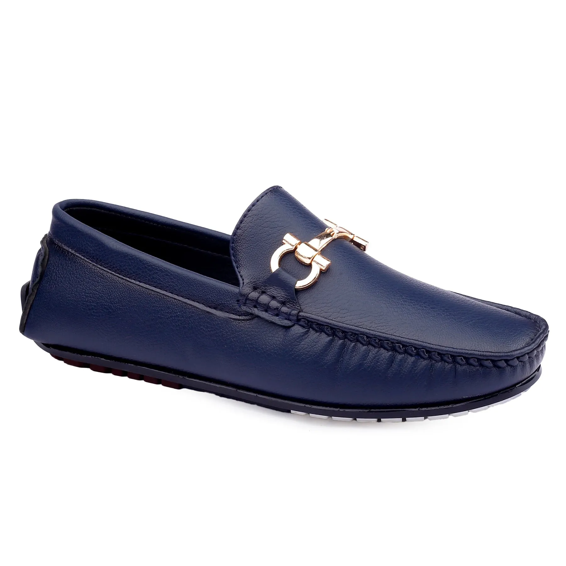 Men's Faux Leather Buckle Designer Loafers Shoes