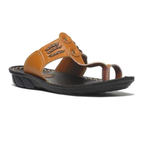 Men's Formal Tan Flip-Flops