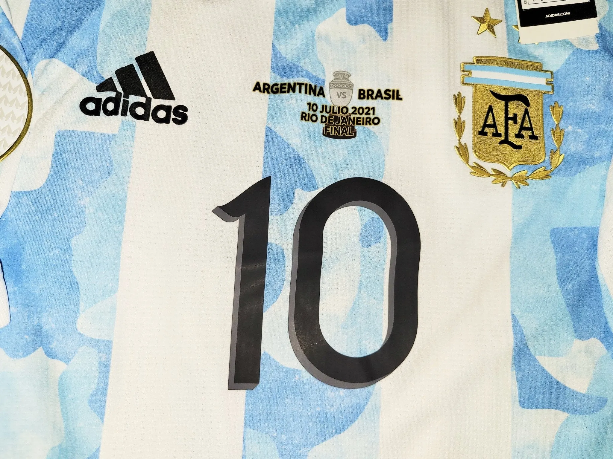 Messi Argentina 2020 2021 2022 COPA AMERICA FINAL PLAYER ISSUE Home Soccer Jersey Shirt BNWT L SKU# FS6568