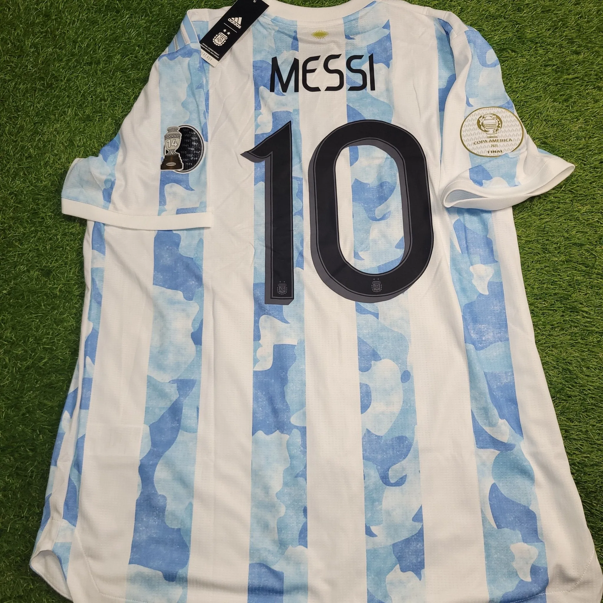 Messi Argentina 2020 2021 2022 COPA AMERICA FINAL PLAYER ISSUE Home Soccer Jersey Shirt BNWT XL SKU# FS6568