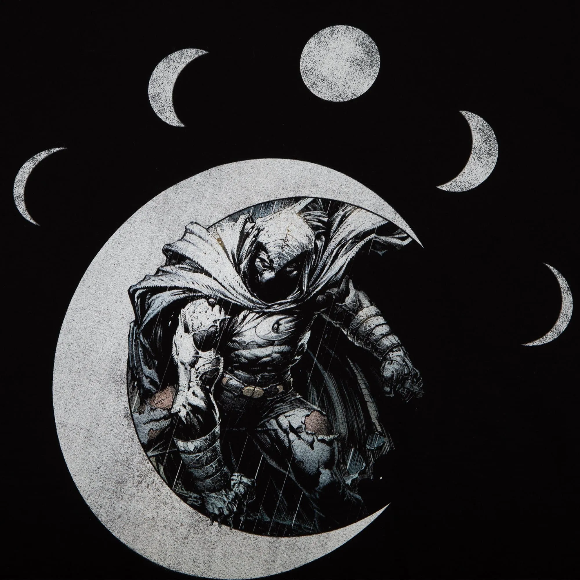 Moon Knight Moon Phases Black Tee