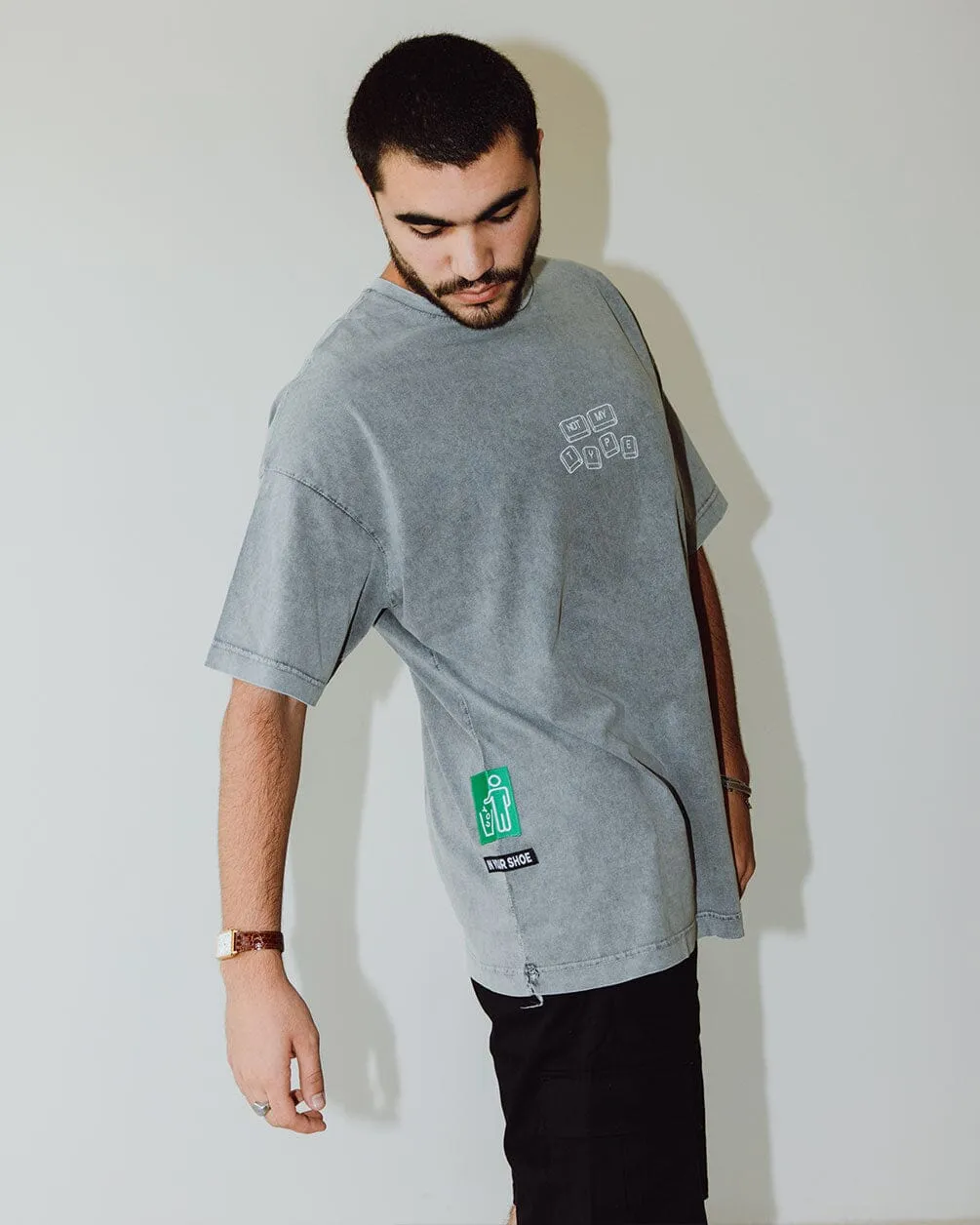 Not Your Type Acid Washed Oversized Tee