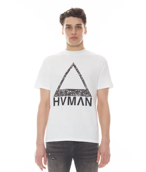 NOVELTY TEE EYES TRIANGLE IN WHITE