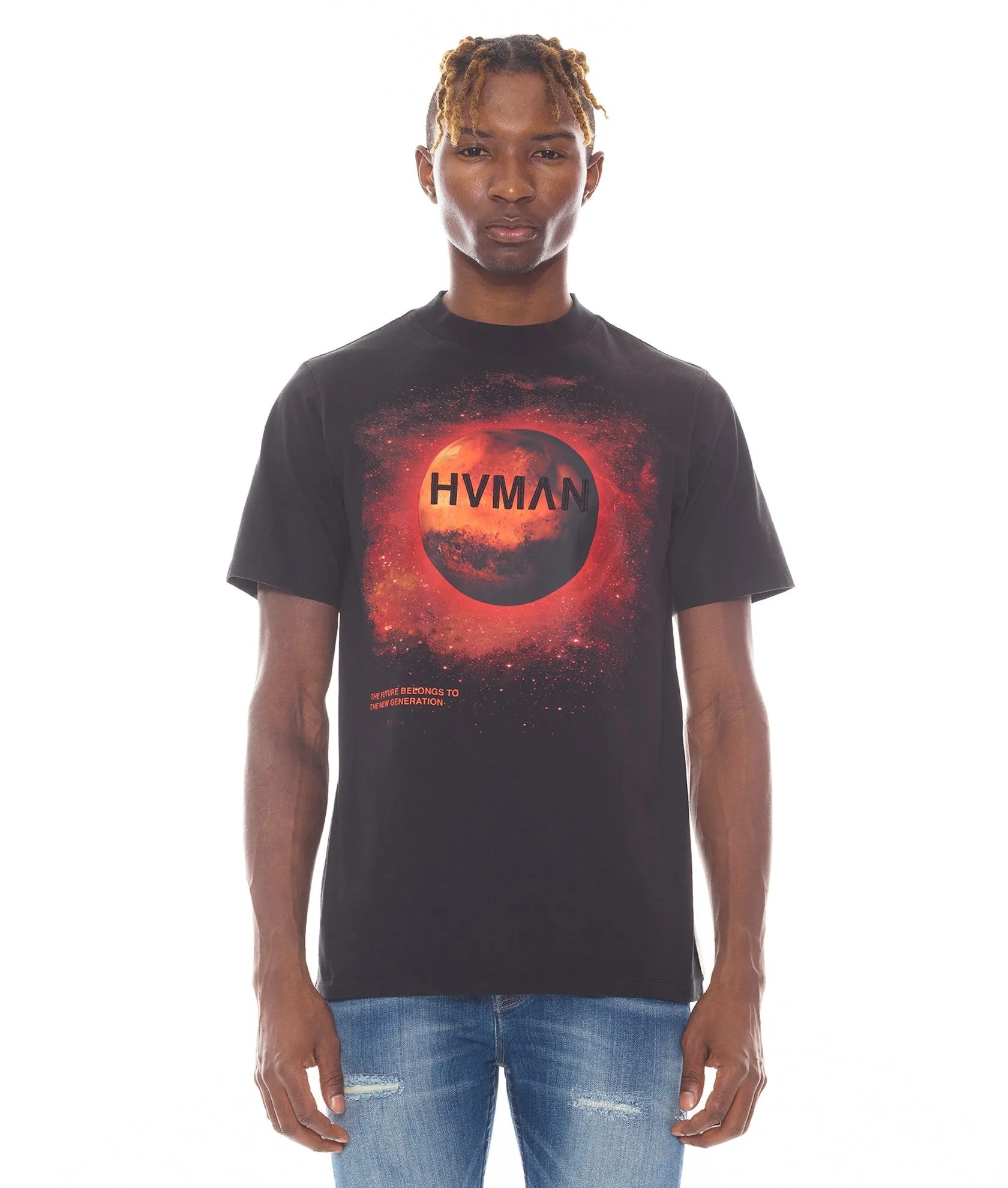 NOVELTY TEE MARS IN BLACK