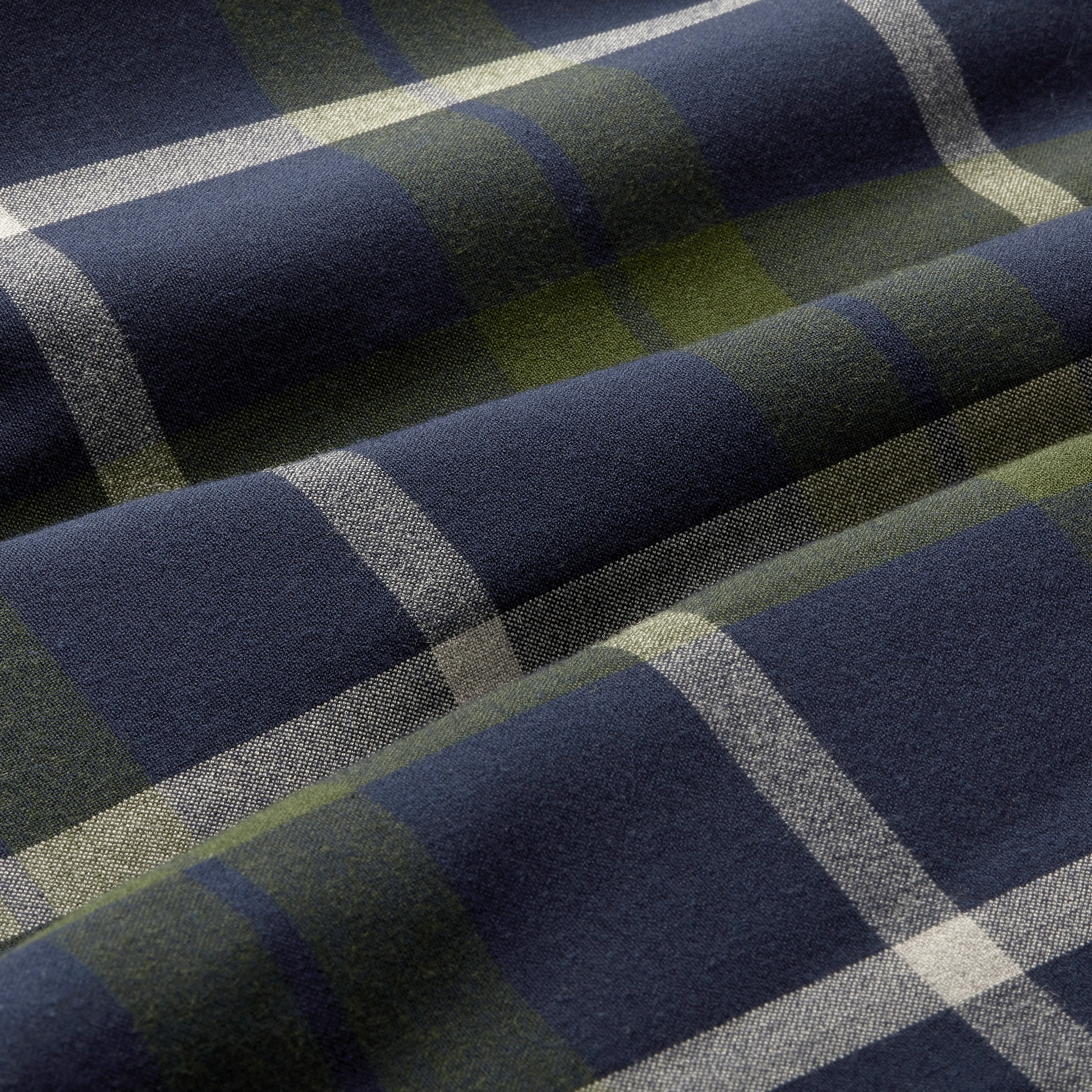 Olive Navy Large Plaid